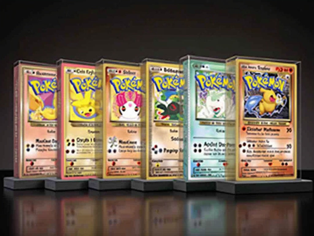 Pokémon Displays using LED Card-Brick Lighting