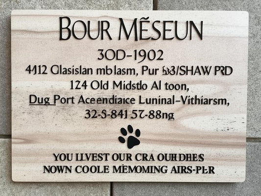 Custom Dog Fur Memorials