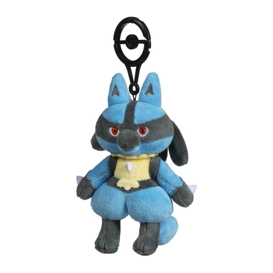 Pokémon Center adds Lucario Practice Makes Perfect posable plush key chain