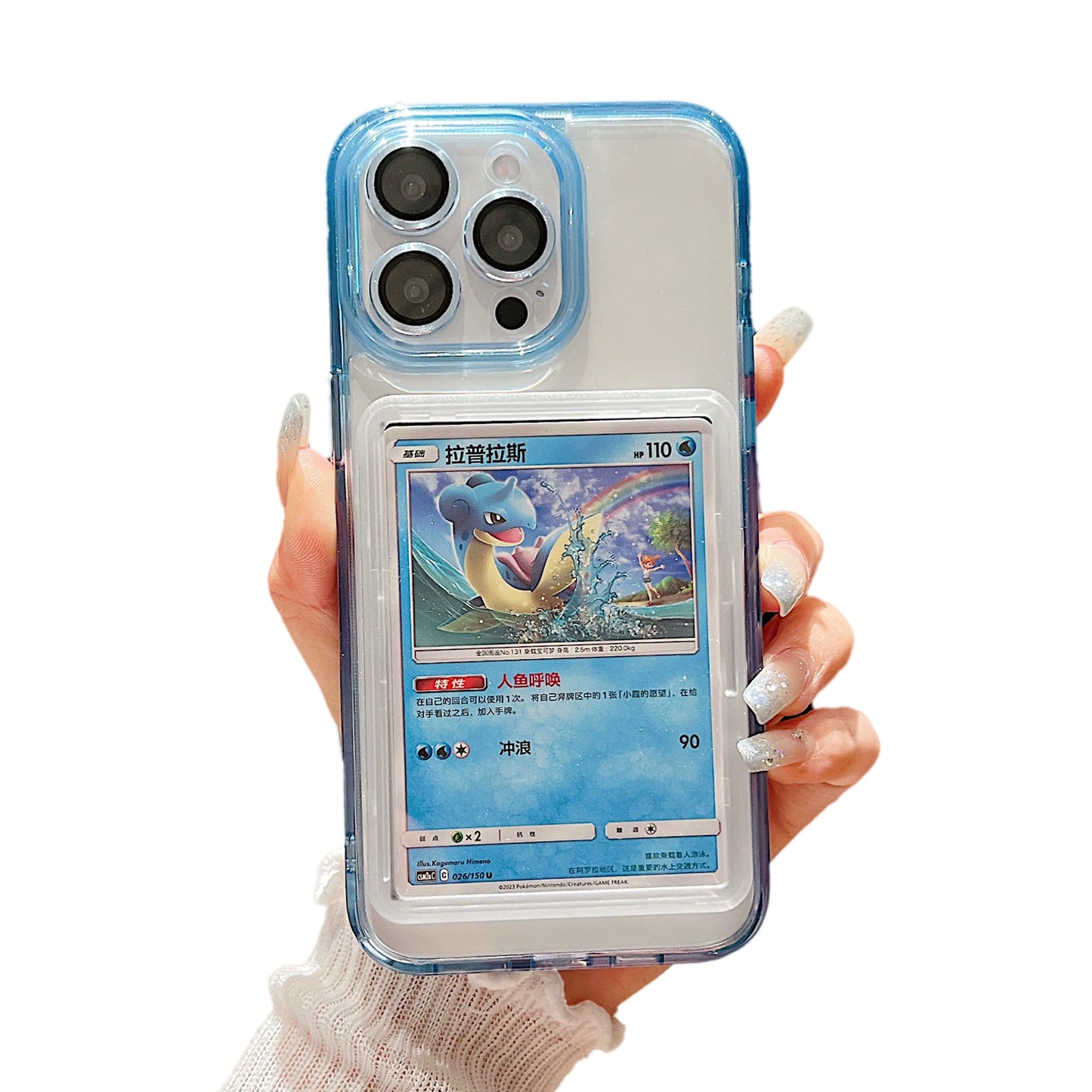 Card/Photo Display Phone Case for iPhone | PTCG/Picture Display Top Loaders & Sleeves | Compatible with Pokemon Cards, Sports, One Piece, Magic