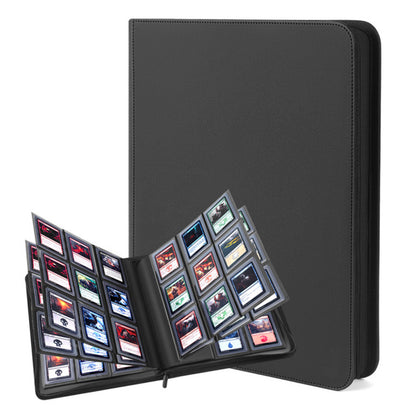 Toploader Binder - Holds 252 Top Loaders - 9 Pocket Trading Card Storage with Double Sided Sleeves for TGC and Sports 3" x 4" Top Loaded Trading Cards