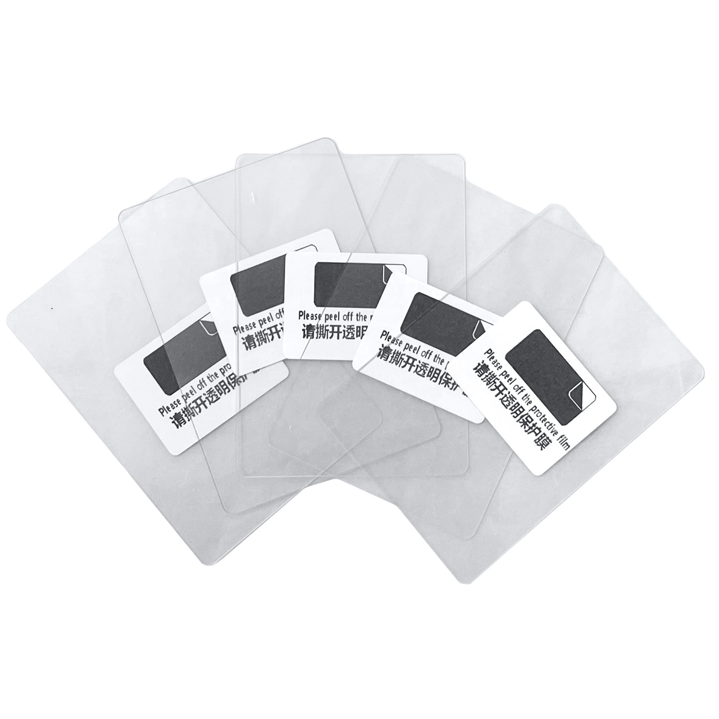 Crystal clear replacement display windows 3-pack for card phone cases