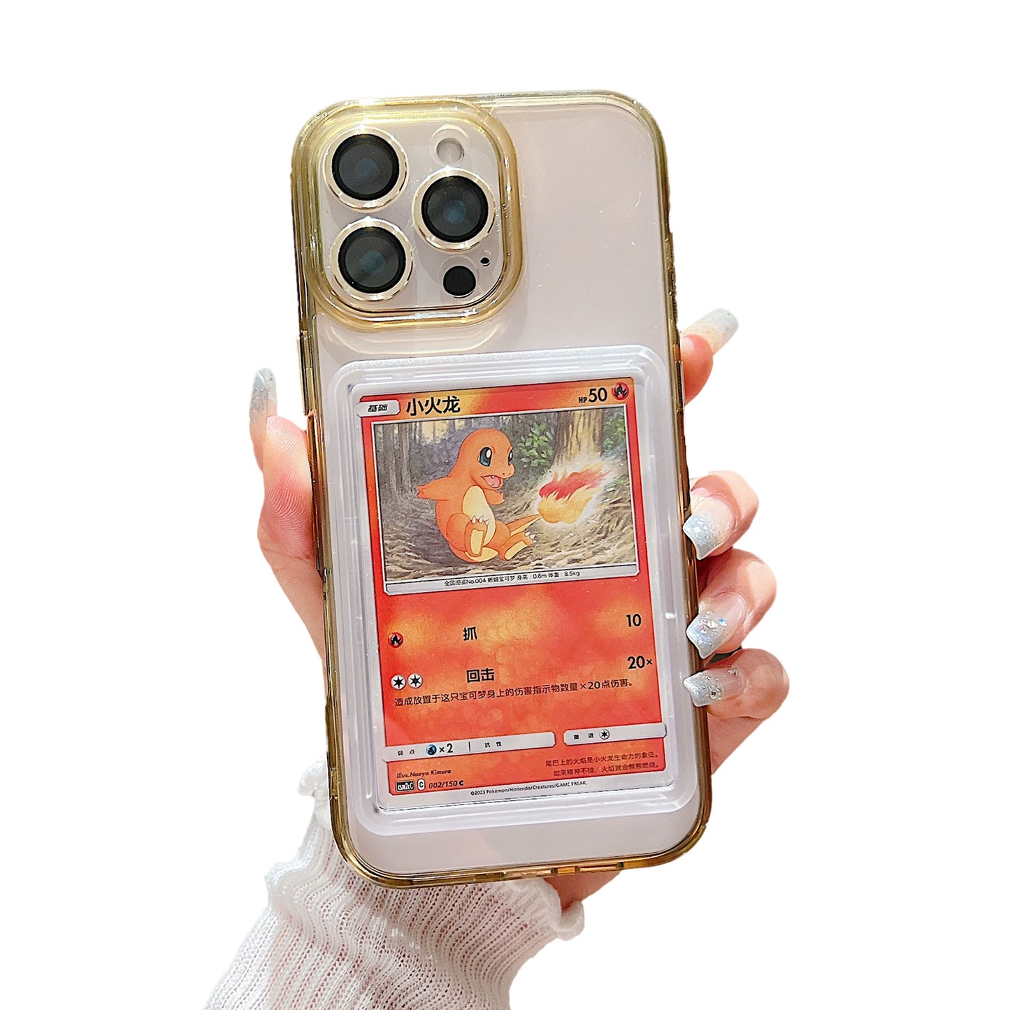 Card/Photo Display Phone Case for iPhone | PTCG/Picture Display Top Loaders & Sleeves | Compatible with Pokemon Cards, Sports, One Piece, Magic