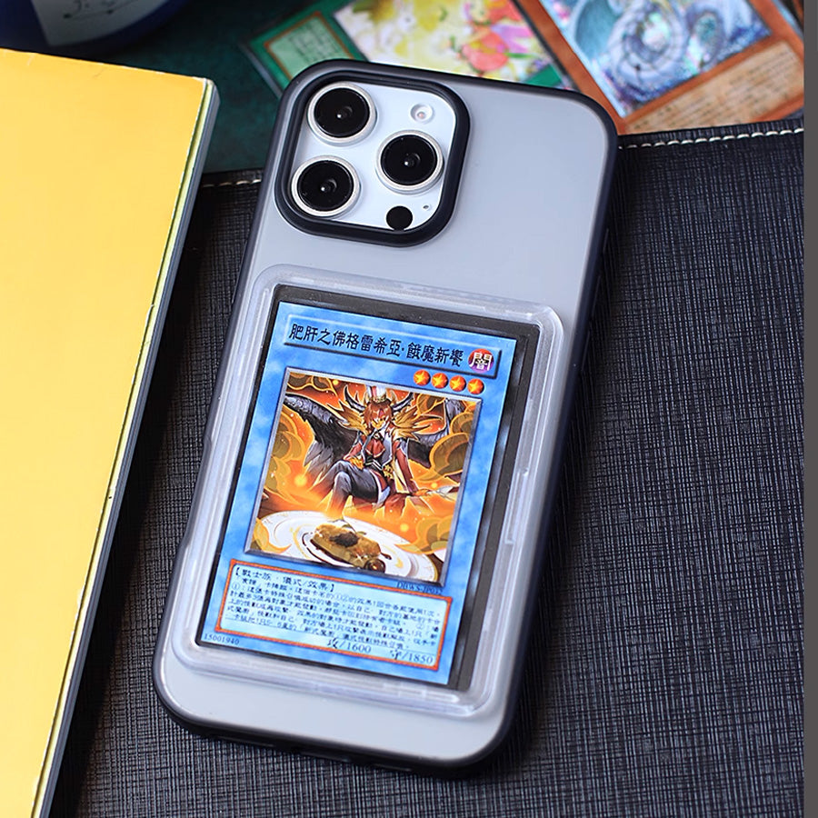 Custom Card-Display Phone Case – Compatible with Pokémon Trading Cards