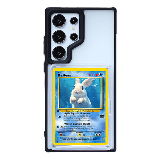 Card Display Phone Case for SAMSUNG type – Compatible with Pokémon Trading Cards