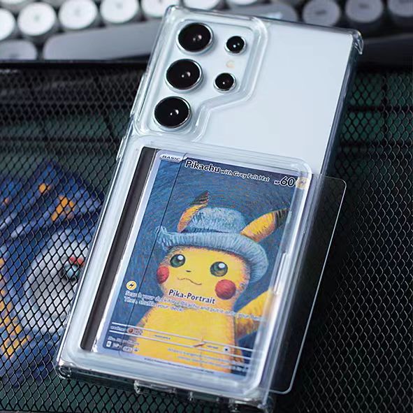 Card Display Phone Case for SAMSUNG type – Compatible with Pokémon Trading Cards