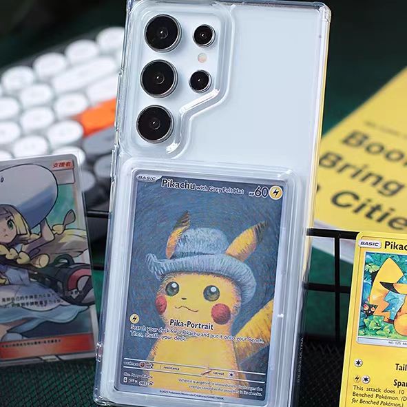 Card Display Phone Case for SAMSUNG type – Compatible with Pokémon Trading Cards