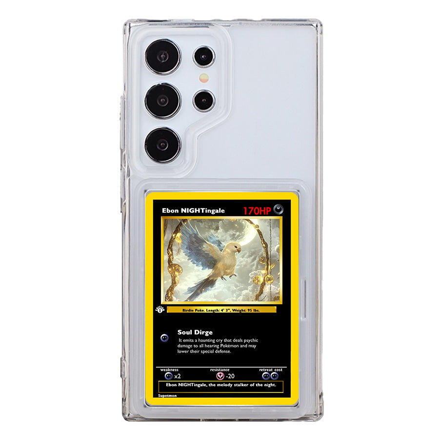 Card Display Phone Case for SAMSUNG type – Compatible with Pokémon Trading Cards