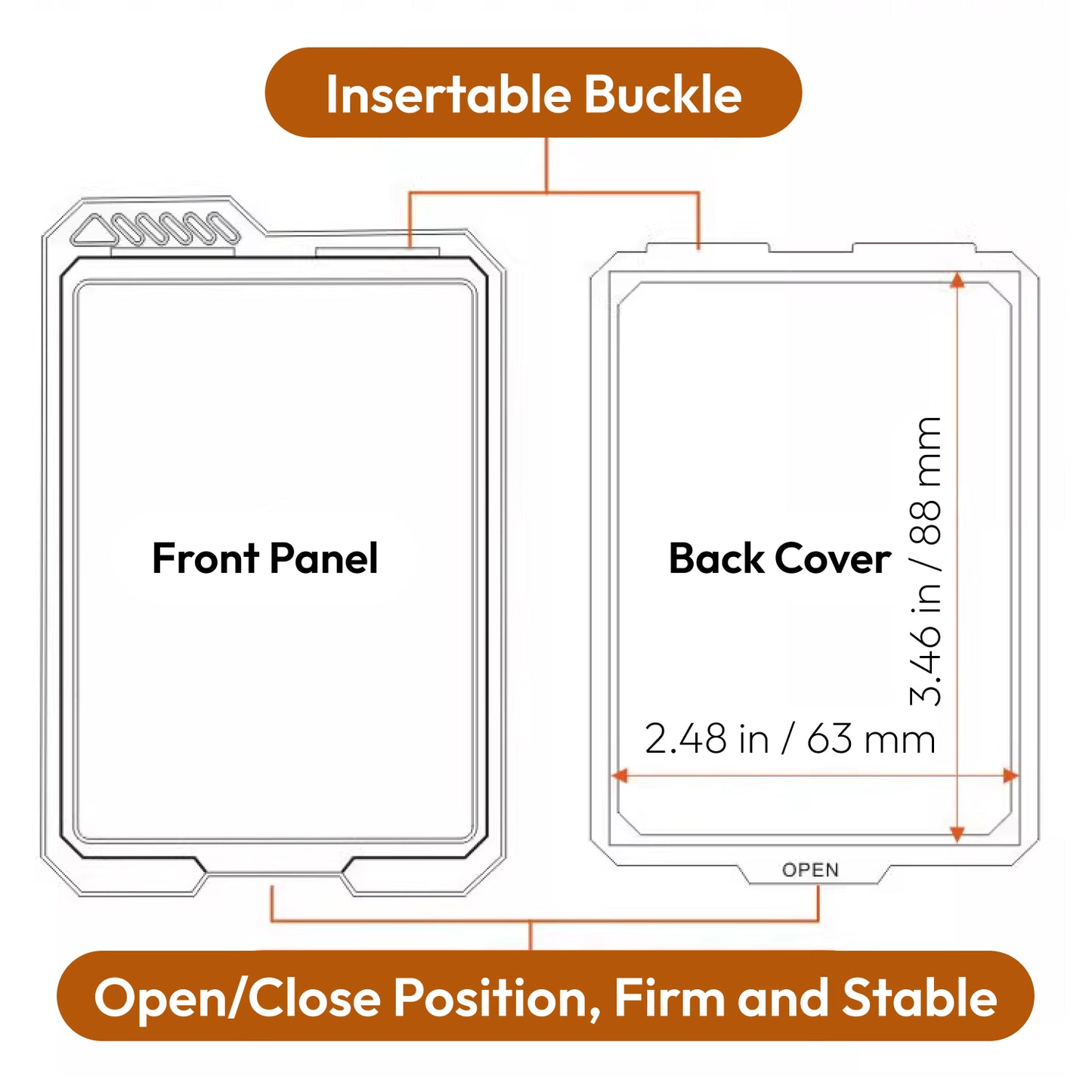Card Slab Display Enclosure - Compatible PTCG Cards, Sports, One Piece, Magic - UV Protective Acrylic
