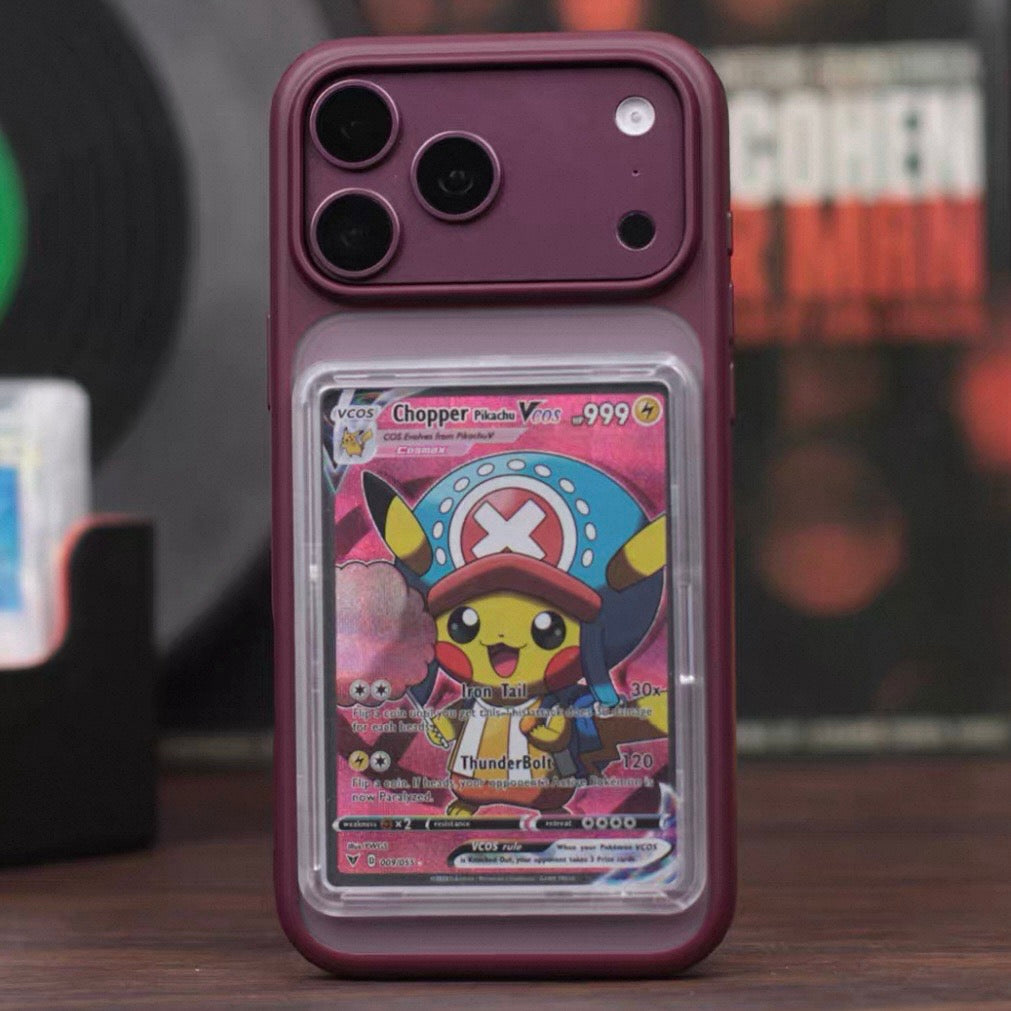 Custom Card-Display Phone Case – Compatible with Pokémon Trading Cards