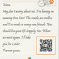 Message from a pet on a postcard with a QR code and Suprpetrix logo.